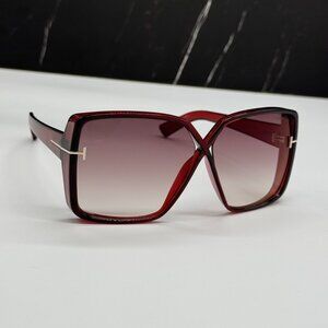 NEW TOM FORD YVONNE TF1117 66G SUNGLASSES RED WOMEN EYEWEAR FT1117 66G